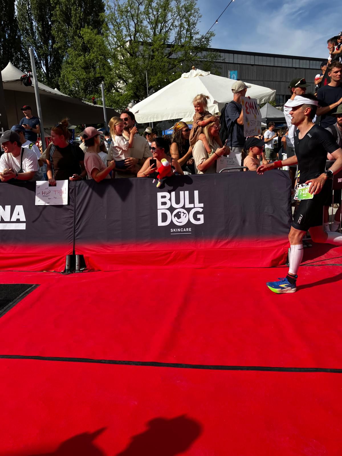 Reaching the carpet